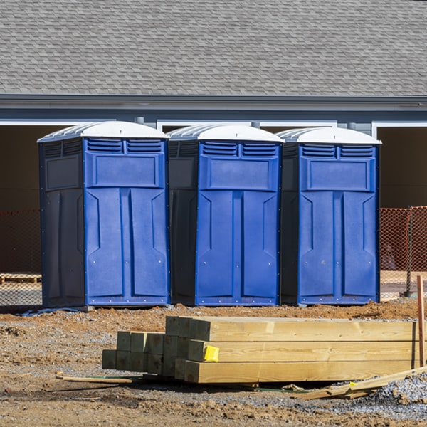 what is the cost difference between standard and deluxe porta potty rentals in Gauley Bridge